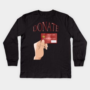 Donate Kids Long Sleeve T-Shirt